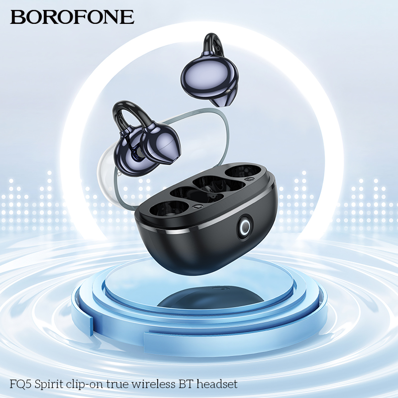 BOROFONE FQ5 Spirit clip-on TWS earbuds NZ 6